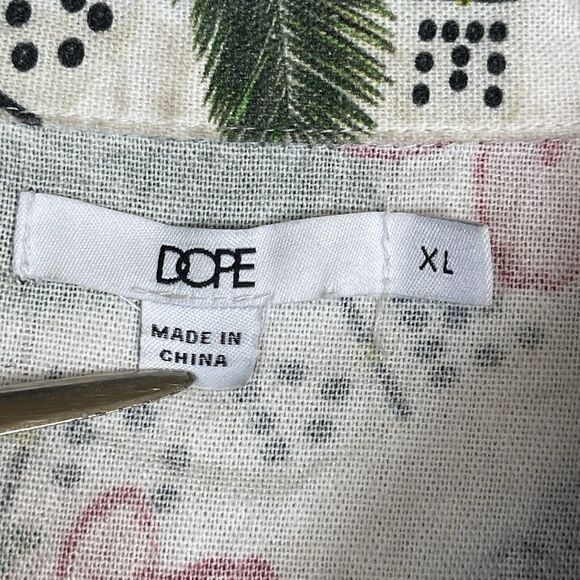 Dope Shirt Mens Extra Large Multicolor Floral Beach Hawaiian Short Sleeve Adult - Picture 7 of 10